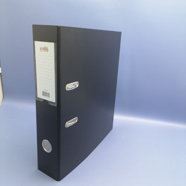 Папка - регистратор Manager с покрытием из ПВХ, 50 мм., без уголка, черная